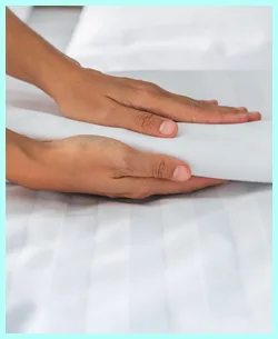 White Stripes Bedding