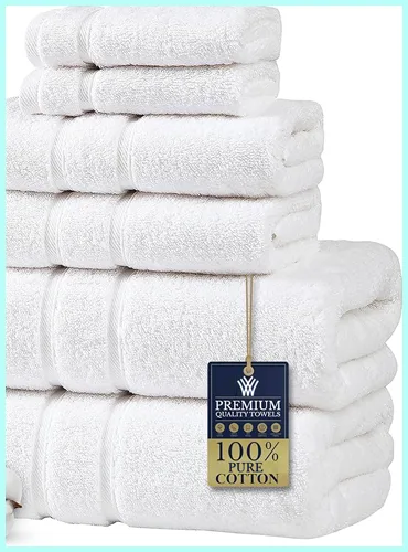 White Bath Towels